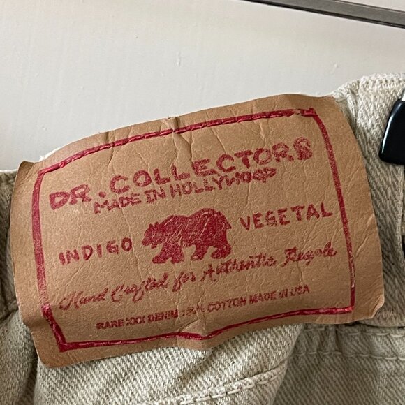 Dr. Collectors Ecru Jeans // Small // Made in USA - Picture 3 of 9